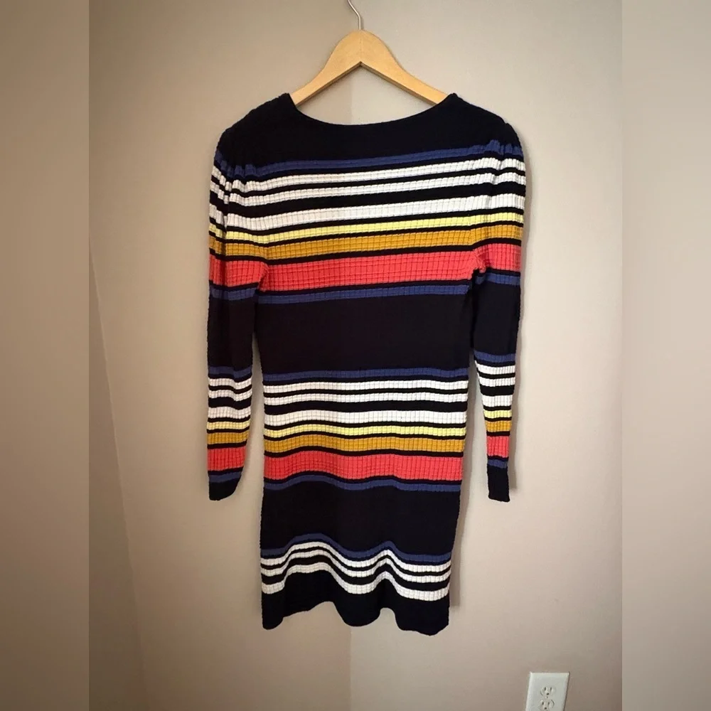 Free People Gidget Striped Sweater Mini Dress Multicolor Size S - Picture 8 of 10